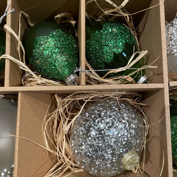 Kirkland’s Assorted Glitter Glass Ornaments - Picture 5 of 15